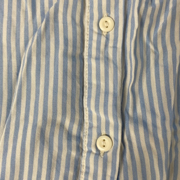 H&M Divided Blue and White Striped Button Down - Picture 4 of 6
